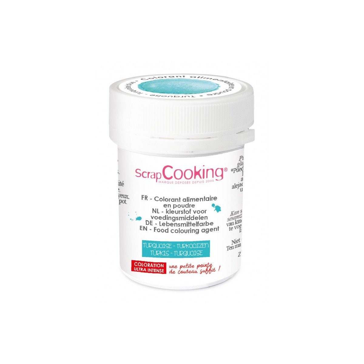 SCRAPCOOKING COLORANT ALIMENTAIRE HYDRO TURQUOISE5GR