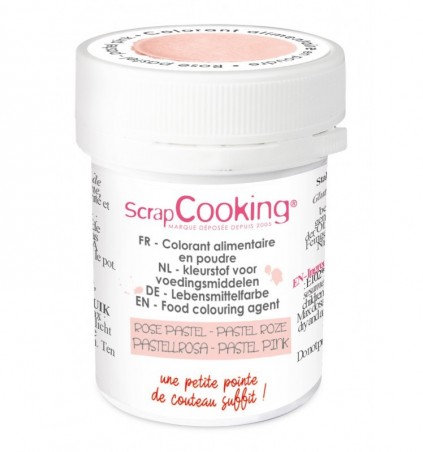 SCRAPCOOKING COLORANT ALIMENTAIRE HYDRO ROSE PASTEL 5GR