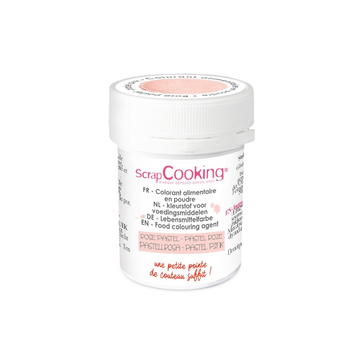 SCRAPCOOKING COLORANT ALIMENTAIRE HYDRO ROSE PASTEL 5GR