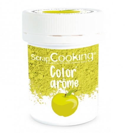 SCRAPCOOKING COLORANT AROME ALIMENTAIRE VERT/POMME10GR