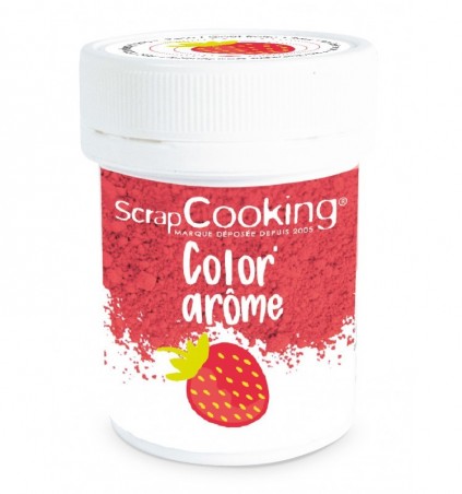 SCRAPCOOKING COLORANT AROME ALIMENTAIRE ROSE/FRAISE 10GR