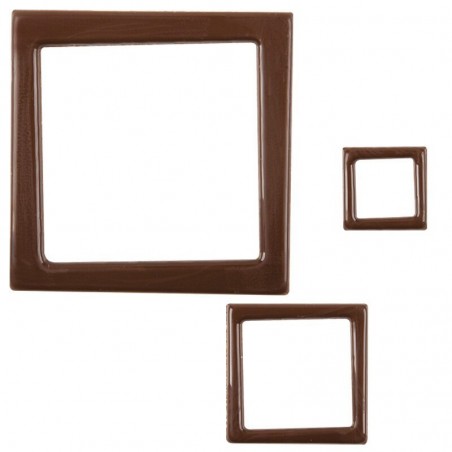 34767 SET CARRÉS EN CHOCOLAT FONDANT 59 PCES