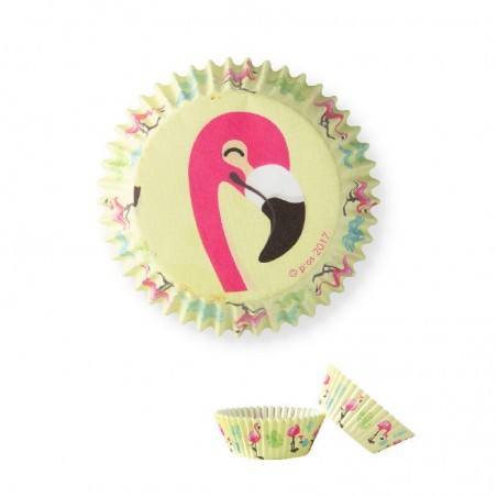 + 90303 CAISSETTE CUPCAKE FLAMAND ROSE 50PCESS/CDE