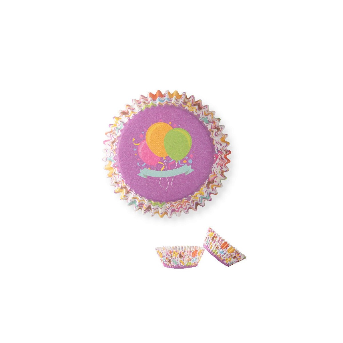 1090306 CAISSETTE CUPCAKE BALLON 50PCES S/CDE