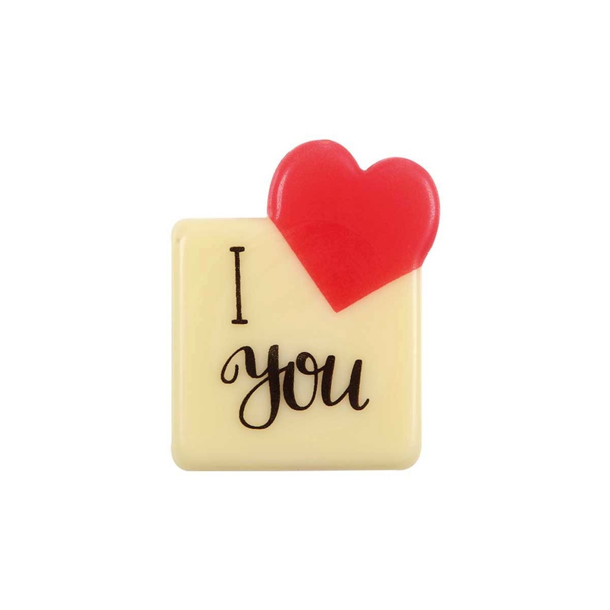 2068501 PLAQUETTE I LOVE YOU 30X35MM 120PCES