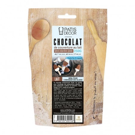 CHOCOLAT AU LAIT SPECIAL PREPARATIONS GLACEES  250G