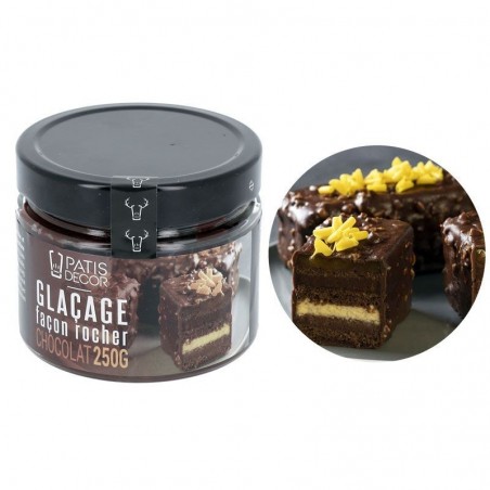 GLAZUUR ROCK PURE CHOCOLADE 250G