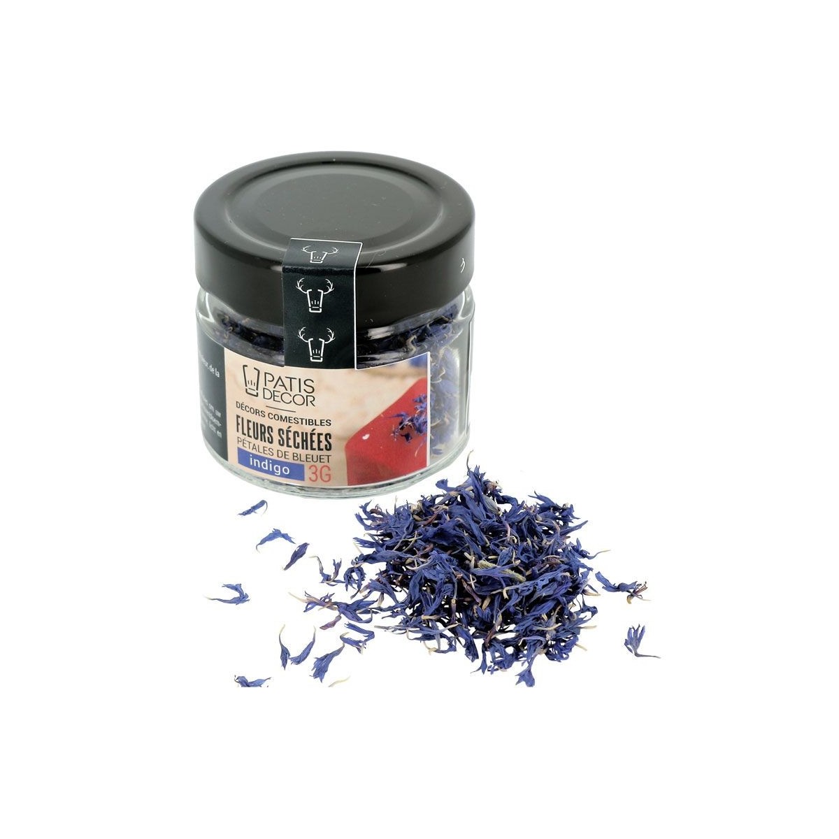 DRIED FLOWERS MIXTURE THEME INDIGO BLUEBERRY LEAVES 3G