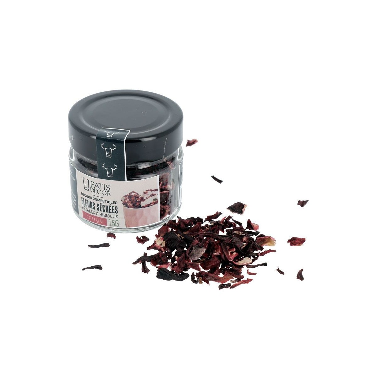 DRIED PETALS FLOWERS OF HIBISCUS 15G