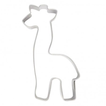 EMPORTE-PCES FER BLANC GIRAFE 70X35MM