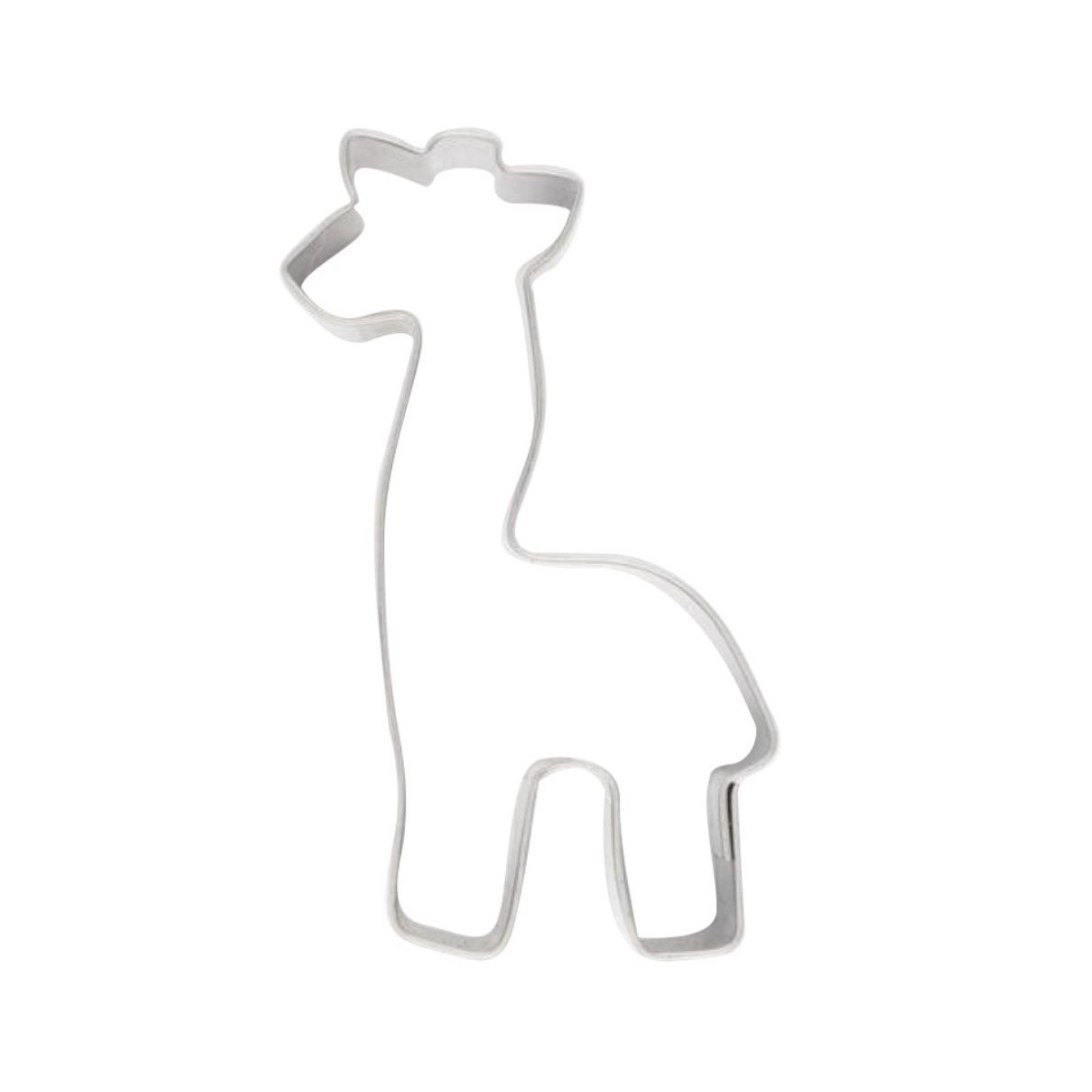 EMPORTE-PCES FER BLANC GIRAFE 70X35MM