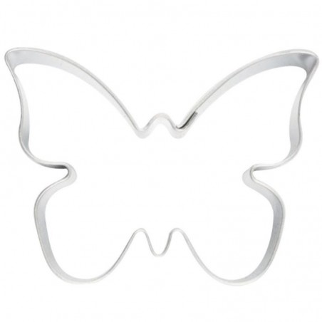 EMPORTE-PCES FER BLANC PAPILLON 65X50MM