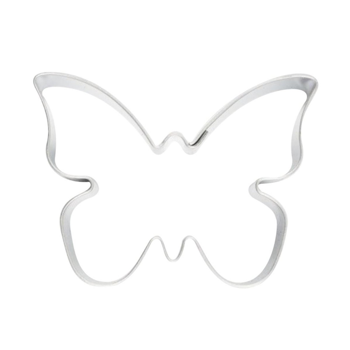 EMPORTE-PCES FER BLANC PAPILLON 65X50MM