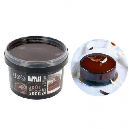 SAUS BEDEKKING CHOCOLADE 300GRPOT