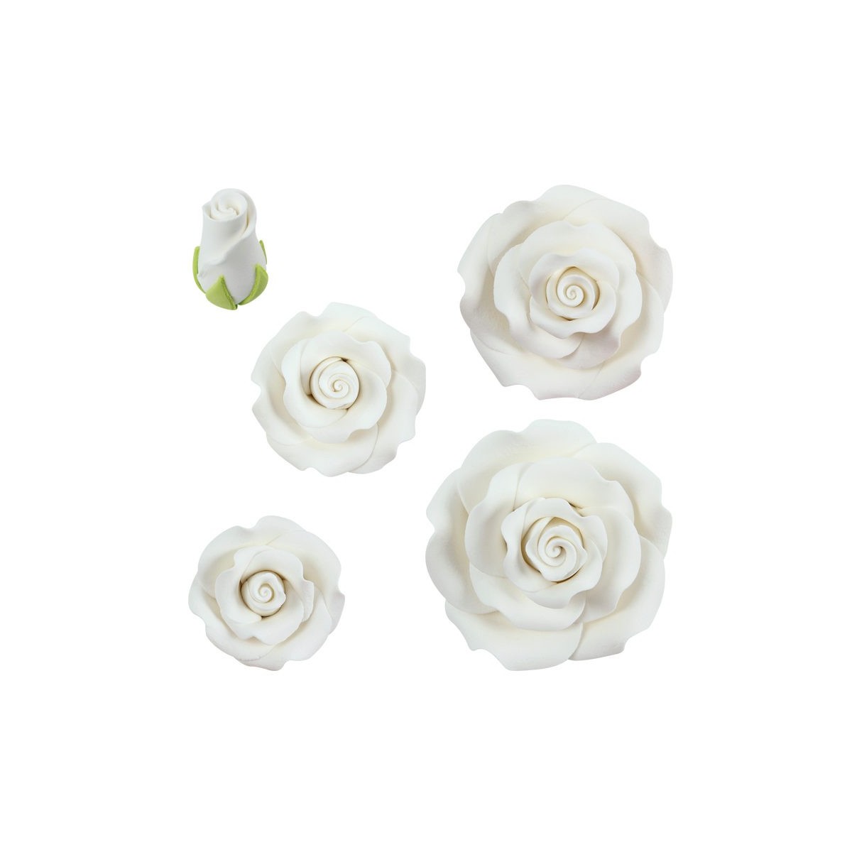 1011150 ASSORTIMENT DE ROSES BLANC 23PCES