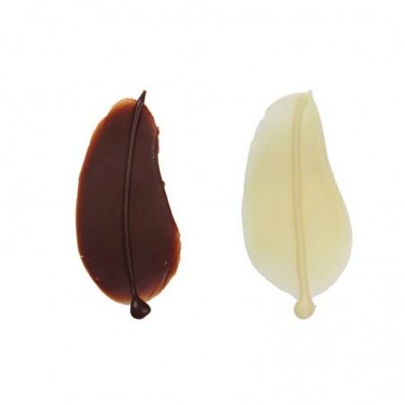 1034147 PLUME PETITE CHOCOLAT 50PCES S/CDE