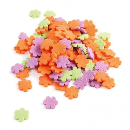 61309 CONFETTI BLOEMETJES 400 G  POTJE