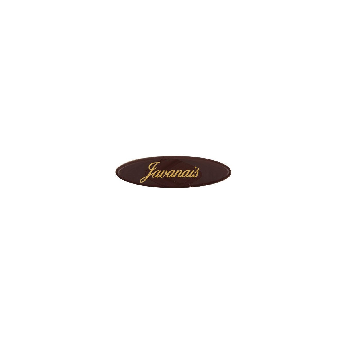 +2064026 PLAQUETTE CHOC "JAVANAIS" 45X13MM  300PCES