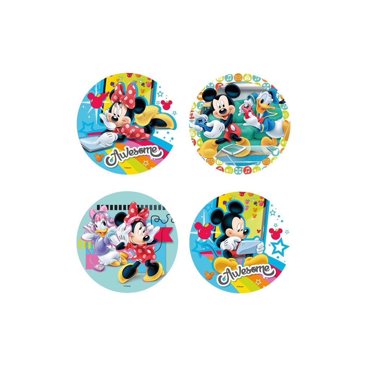 72031  DISQUE MICKEY MOUSSE 21CM S/CDE