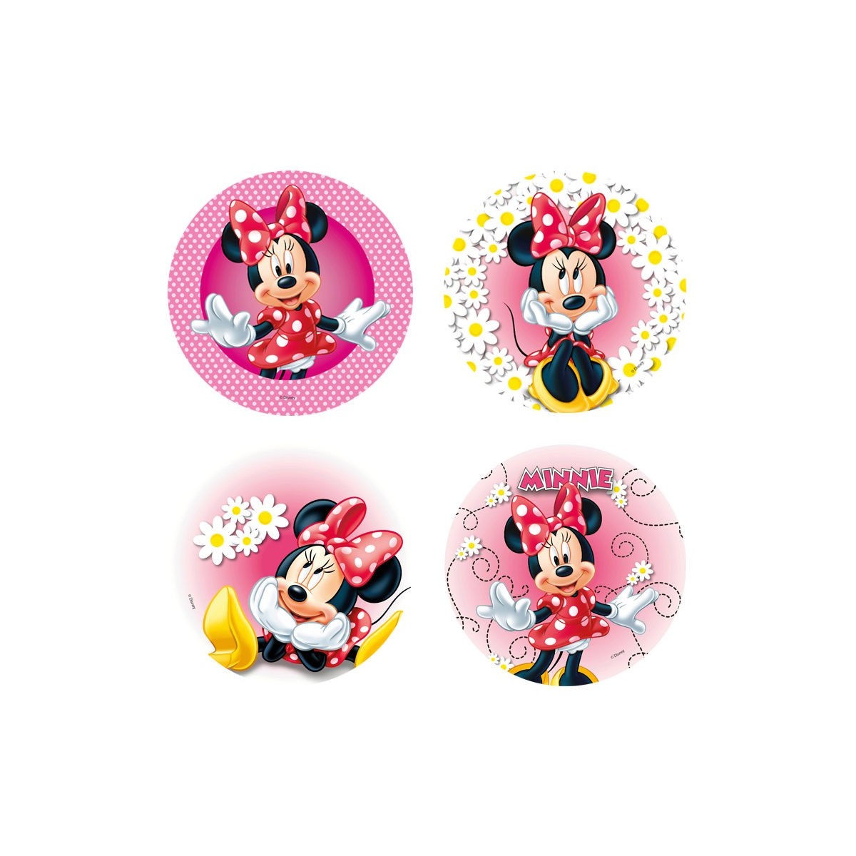 + 72151  DISQUE EN AZYME MINNIE 21CM  S/CD