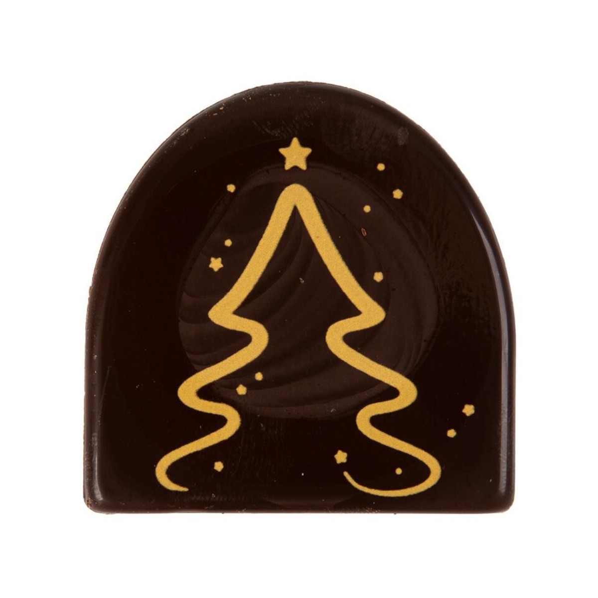 14670 EMBOUT DE BÛCHE MINI SAPIN DE NOEL CHOCOLATNOIR 5CM 75 PCES