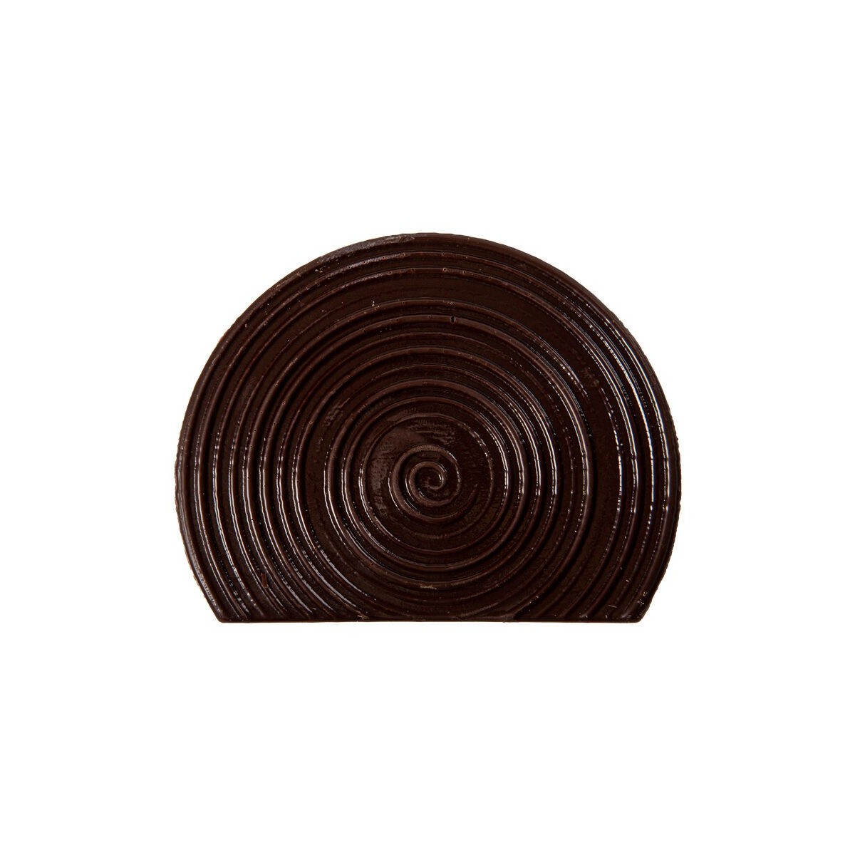 15882 EMBOUT DE BÛCHE SPIRALE CHOCOLAT NOIR 10X8CM40 PCES 