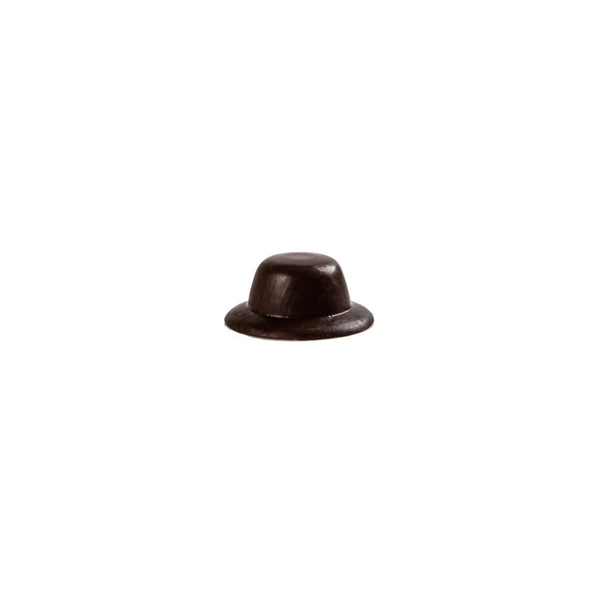 15942 CHAPEAU NOIR EN CHOCOLAT 30X15MM 48 PCES