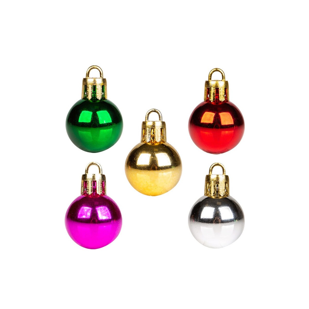 1059910 BOULE DE NOEL COULEURS ASSORTIES 100 PCES