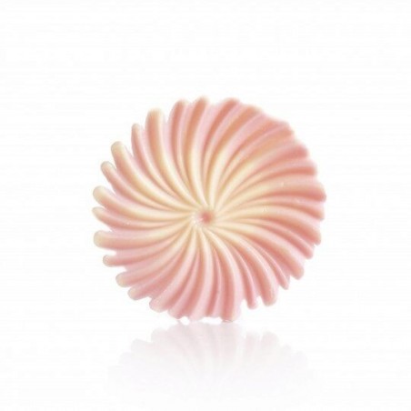 + 77680 ROSE SPIRALE ROSE ET BLANCHE EN CHOCOLAT   30PCES