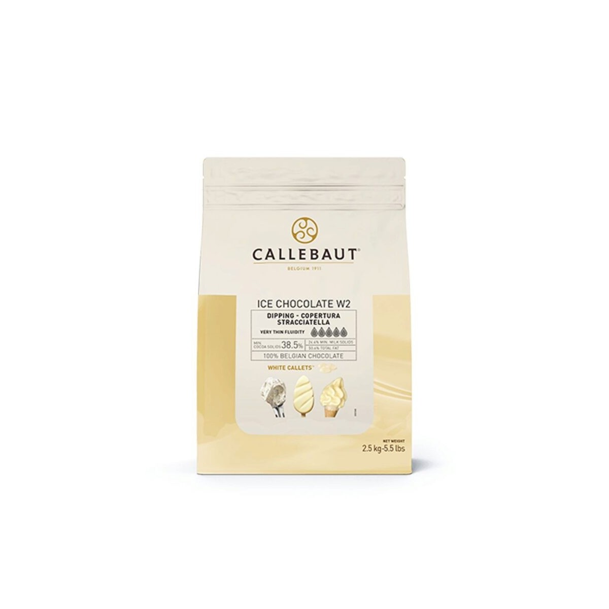 CALLEBAUT ICE-50-WNV-552 CHOCOLAT BLANC 2,5KG