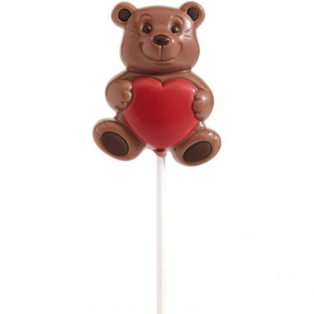 Liefde teddybeer lolly Romeo, gekleurde melk