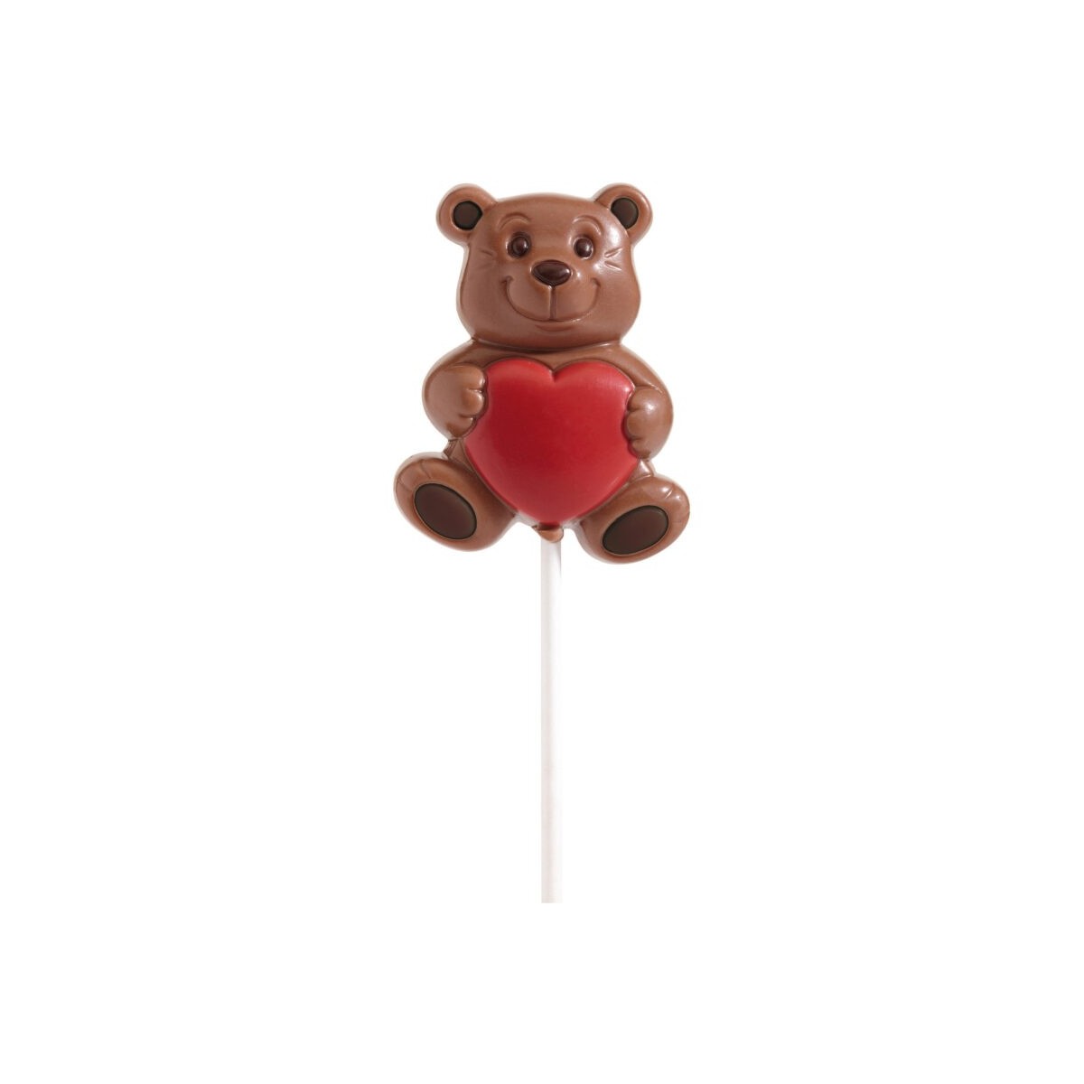 Liefde teddybeer lolly Romeo, gekleurde melk