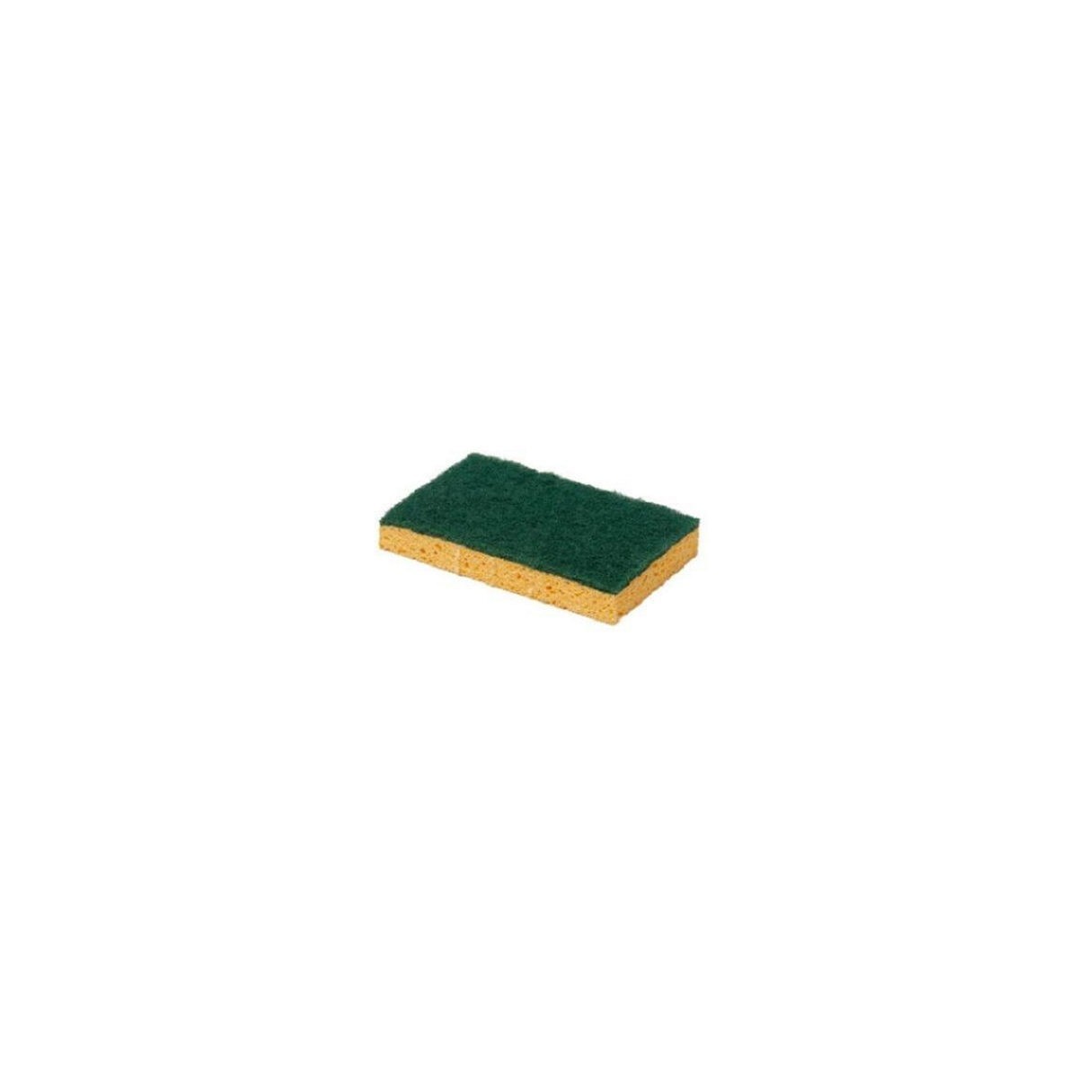 EPONGE A RECURER JAUNE & VERT ABRASIVE 15X10CM-10P