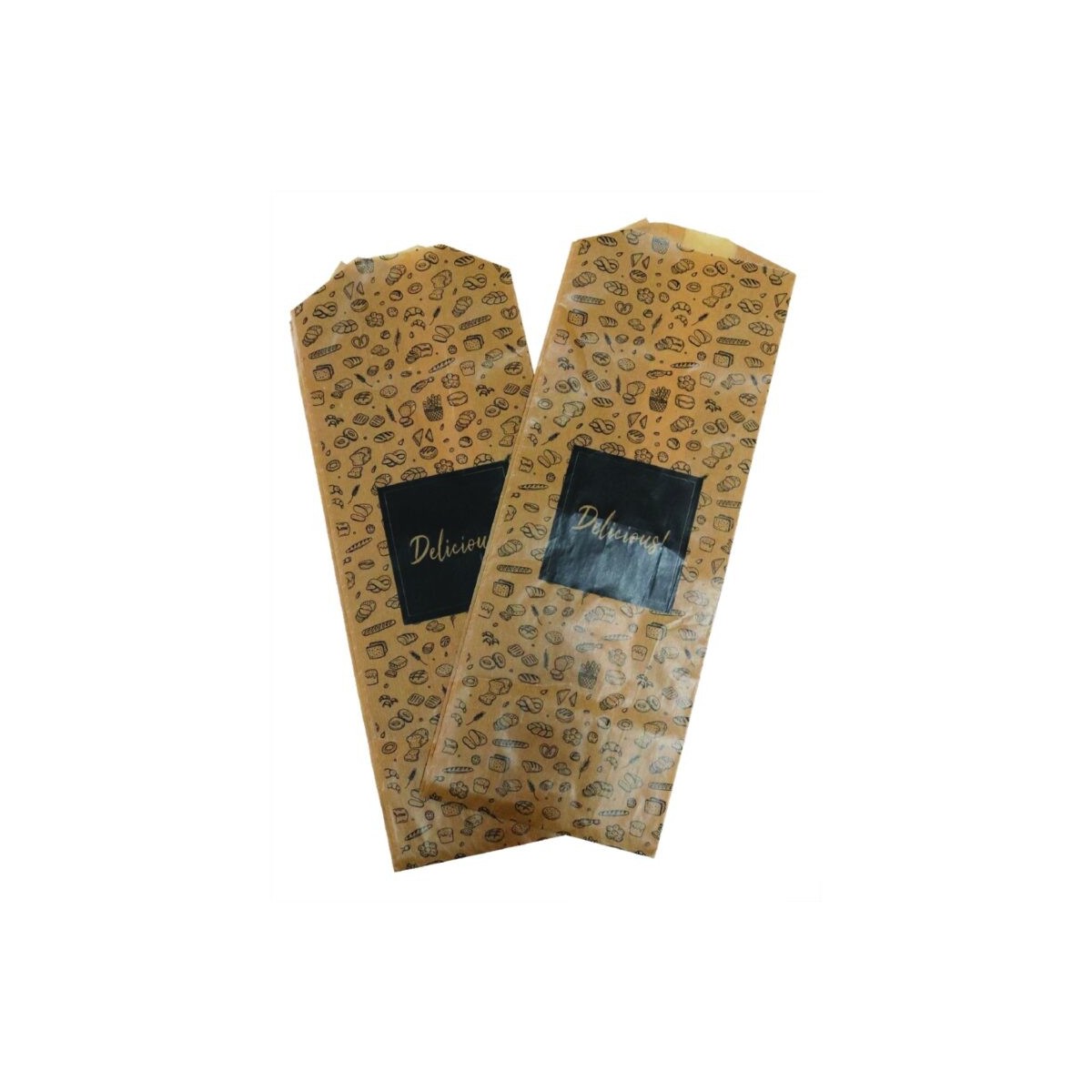 SAC A PAIN CARRE PARAFINE KRAFT BRUN 48X17CM ±75P /KG FOST 2025 INCLUS 0,1503/KG  10 KG