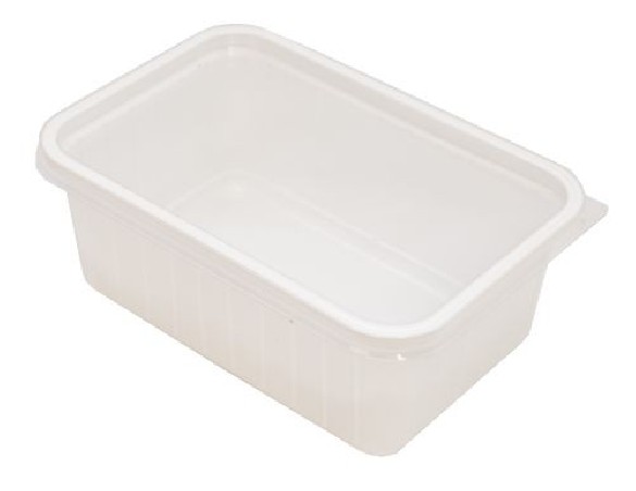 PLASTIC ICE CREAM BOX 1/2 L WITH LID 100 PIECES FOSTPLUS INCLUDED  PIECE