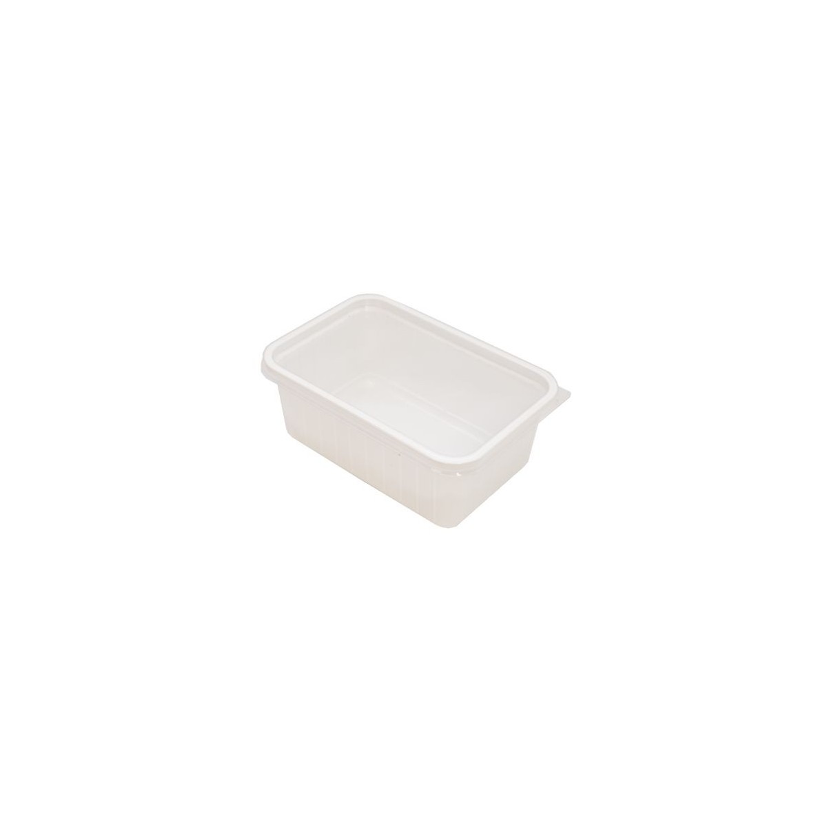 PLASTIC ICE CREAM BOX 1/2 L WITH LID 100 PIECES FOSTPLUS INCLUDED  PIECE