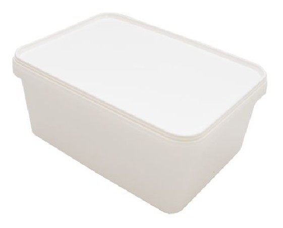 PLASTIC ICE CREAM BOX 2,5L WITH LID 20 PIECES FOSTPLUS INCLUDED  PIECE