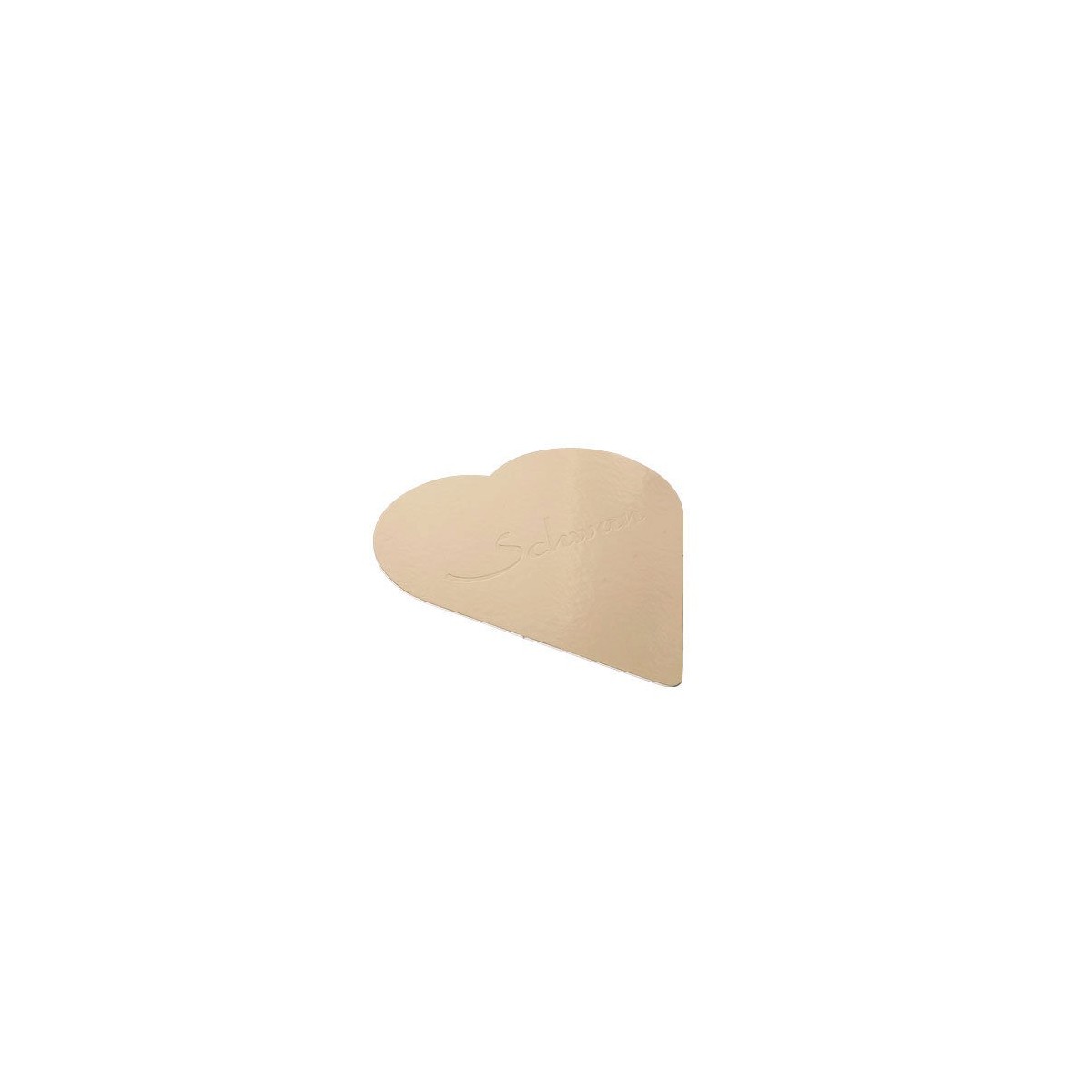 CAKE BOARD HEART GOLD 18 CM 25 PIECES FOSTPLUS INCLUDED  PACKAGE