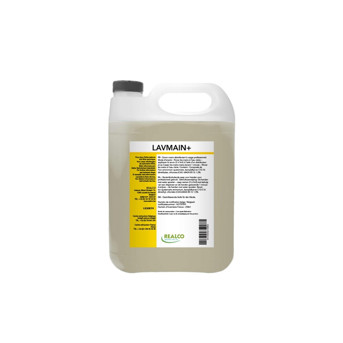 + REALCO LIQ0874 LAVMAIN+  LAVE MAIN 4 X 5L