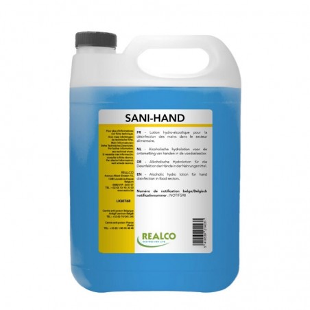 + REALCO LIQ0768 SANI-HAND DESINFECTANT 4 X 5L