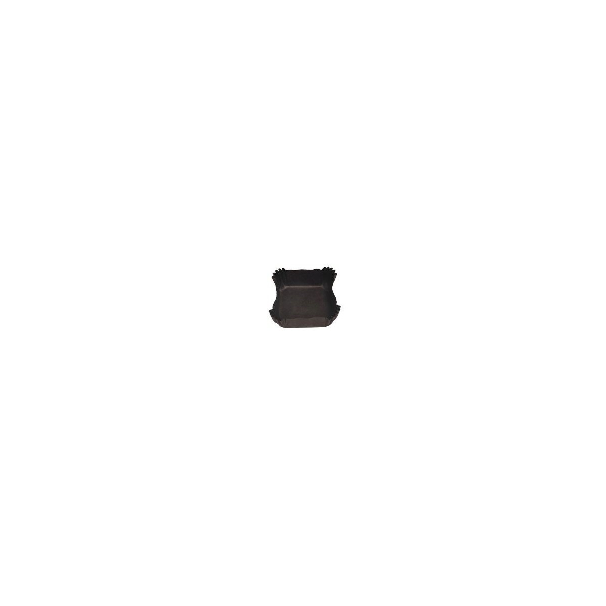 PETITE CUVETTE NOIRE CARREE3.6X3.6 CM /H/1.7CM BOTE DE 1000 PCES 