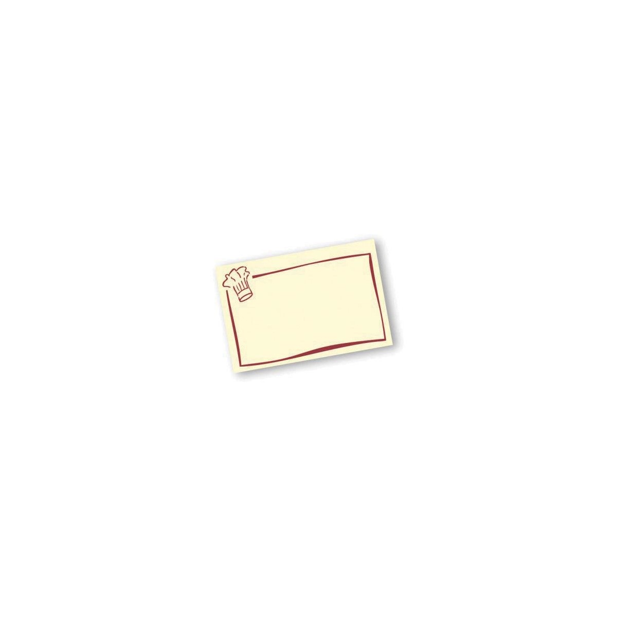 KOKSMUTS LABEL BEIGE 6X4CM 10 STUKKEN