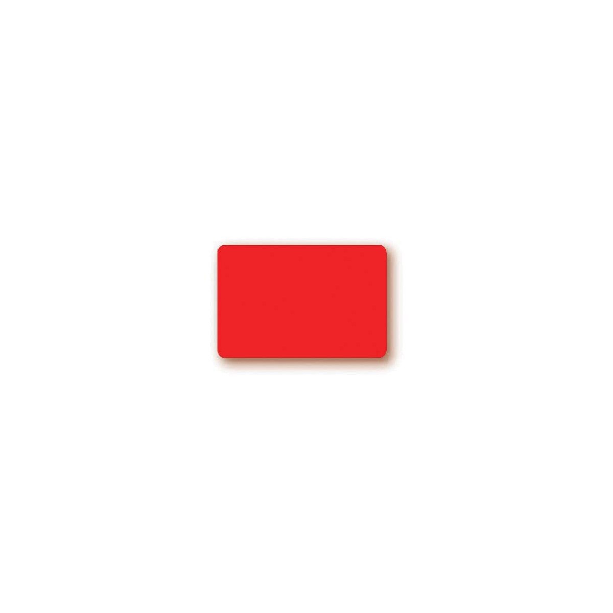 ROOD FLUO LABEL 6X4CM 10 STUKKEN