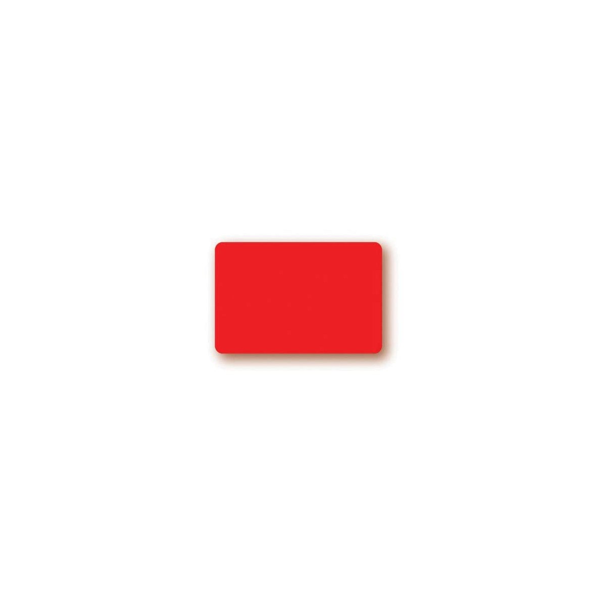 ROOD FLUO LABEL 8X6CM 10 STUKKEN