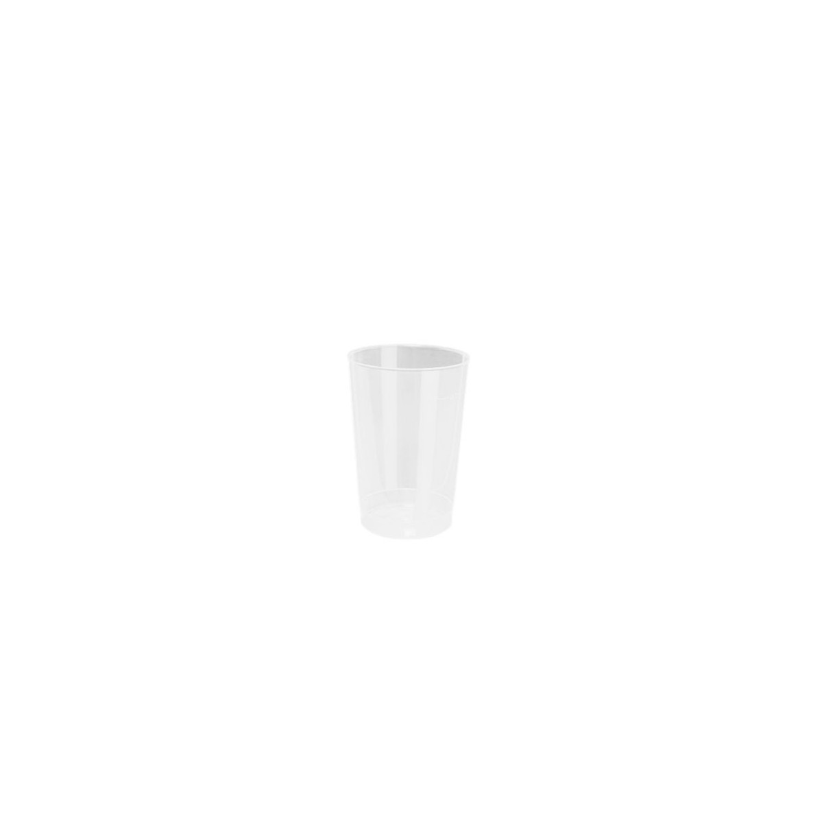 PP CLEAR REUSABLE DRINKING GLASS 6,8X9,8CM 200ML 40PCS
