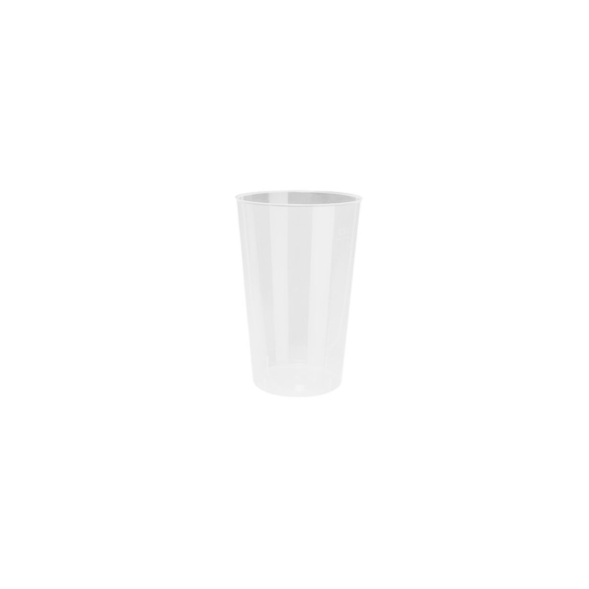 PP CLEAR REUSABLE DRINKING GLASS 9.1X14CM 500ML 30PCS