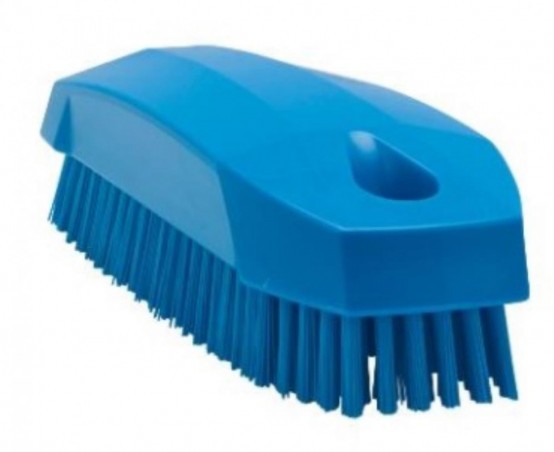 VIKAN 64403 BROSSE A ONGLES DUR POLYESTER BLEUD 118MMX45X38MM