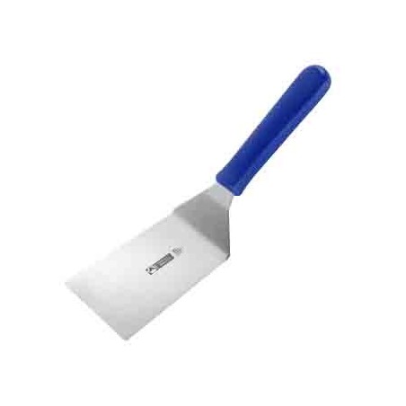 TH SPATULE  INOX COUDEE MANCHE BLEU 11X9CM