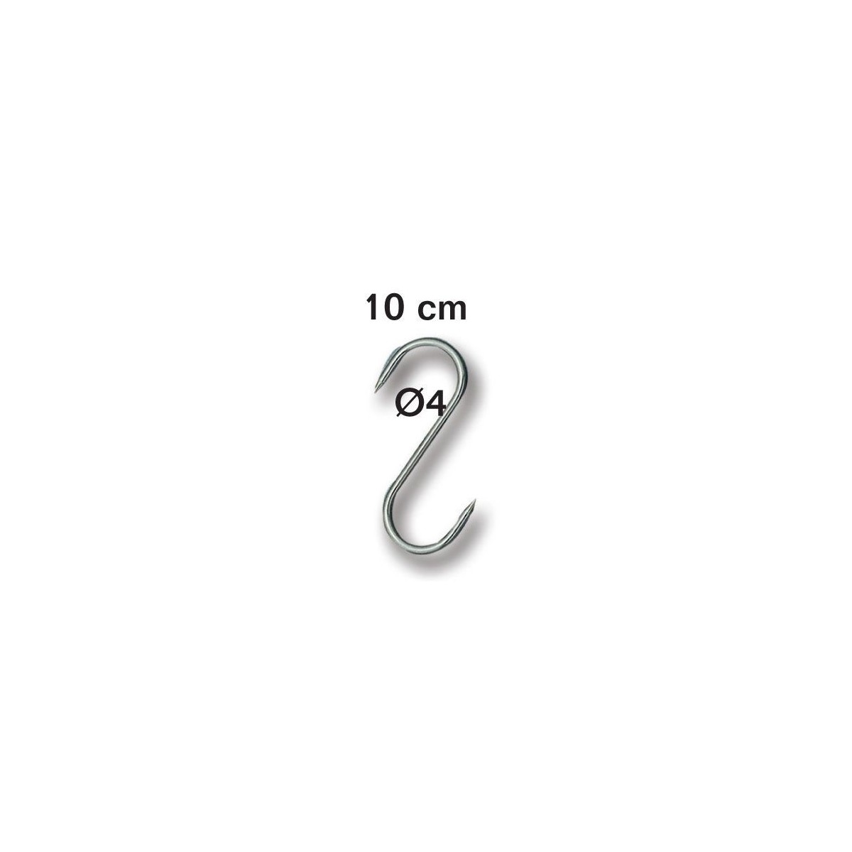 FISCHER CROCHET ESSE INOX 10CM ⌀ 4 POIDS MAX 45KG