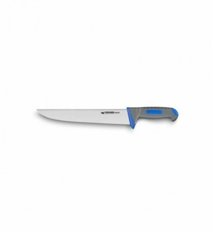 FISCHER BUTCHER KNIFE 20CM BI-MATERIAL HANDLE BLUE 78010-20GB